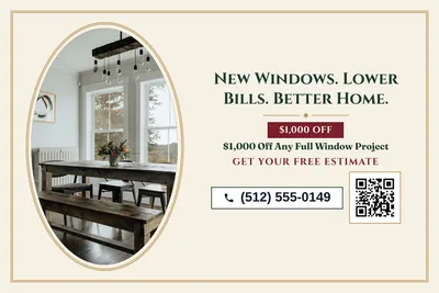 Classic · Photo Frame: New Windows. Lower Bills. Better Home.