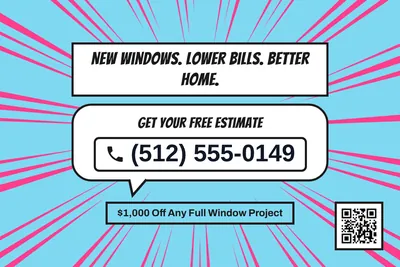 Comic pop · Phone Billboard: New Windows. Lower Bills. Better Home.