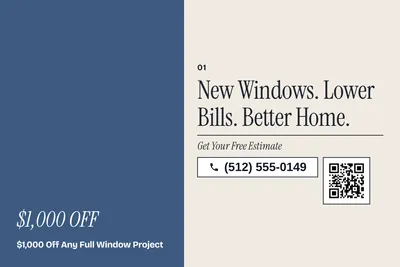 Contemporary · Big Offer: New Windows. Lower Bills. Better Home.
