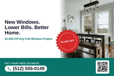 Local Offer · Seal and Photo: New Windows. Lower Bills. Better Home.