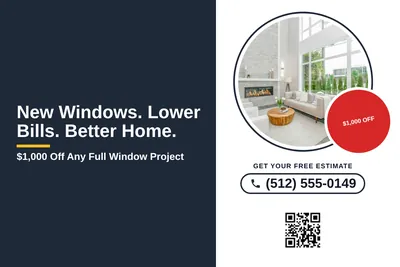 Local Offer · Split Panel: New Windows. Lower Bills. Better Home.