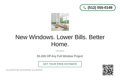 Minimal White · Centered Elegant: New Windows. Lower Bills. Better Home.