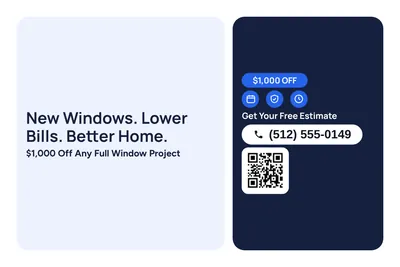 Modern · Checklist: New Windows. Lower Bills. Better Home.