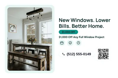 Modern · Photo Frame: New Windows. Lower Bills. Better Home.