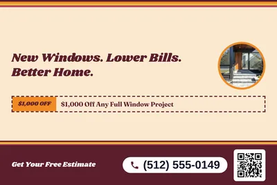 Retro 70s · Coupon: New Windows. Lower Bills. Better Home.