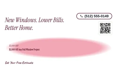 Soft watercolour · Offer Menu: New Windows. Lower Bills. Better Home.