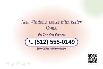 Soft watercolour · Phone Billboard: New Windows. Lower Bills. Better Home.