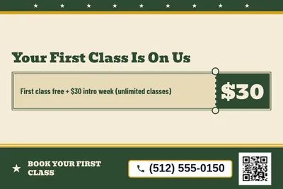 Vintage Americana · Coupon: Your First Class Is On Us