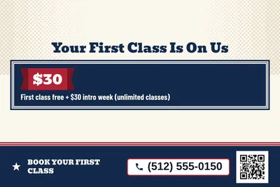 Vintage Americana · Offer Menu: Your First Class Is On Us
