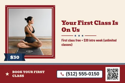 Vintage Americana · Photo Frame: Your First Class Is On Us