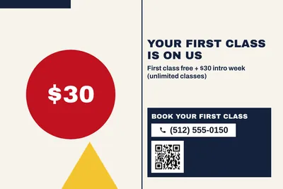 Bauhaus · Big Offer: Your First Class Is On Us