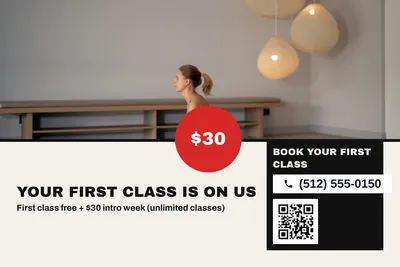 Bauhaus · Photo Hero: Your First Class Is On Us