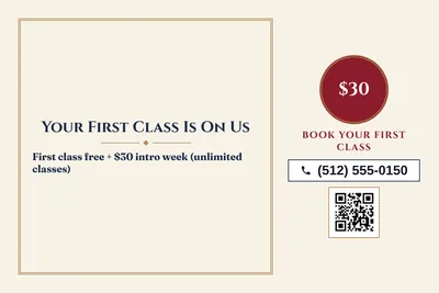 Classic · Checklist: Your First Class Is On Us