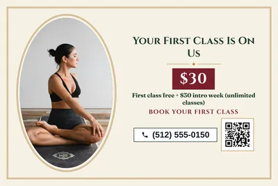 Classic · Photo Frame: Your First Class Is On Us