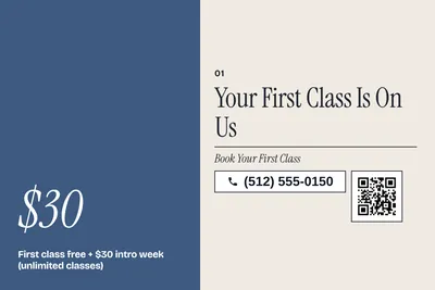 Contemporary · Big Offer: Your First Class Is On Us
