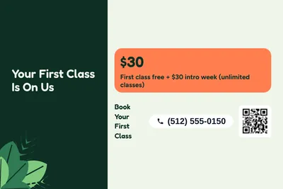 Jungle · Offer Menu: Your First Class Is On Us