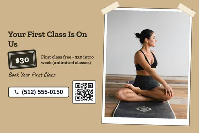 Kraft and stamp · Split: Your First Class Is On Us