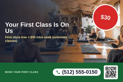 Local Offer · Photo Overlay: Your First Class Is On Us