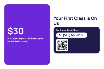 Modern · Big Offer: Your First Class Is On Us