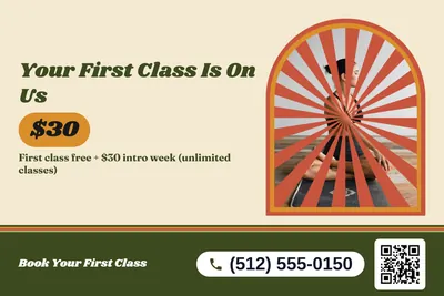 Retro 70s · Photo Frame: Your First Class Is On Us