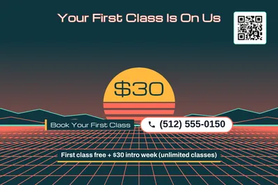 Synthwave · Big Offer: Your First Class Is On Us