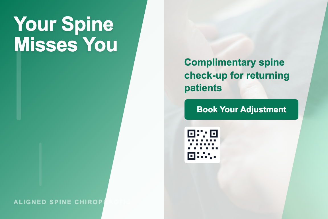 Chiropractic Lapsed Patient Reactivation postcard template &mdash; Gradient style