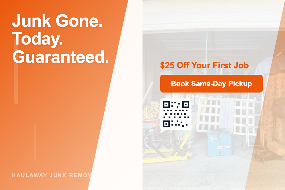 Gradient junk removal postcard design &mdash; New Customer Acquisition