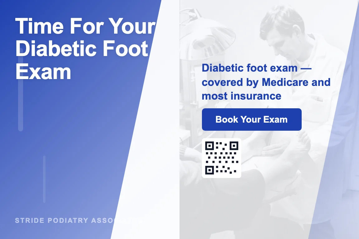 Podiatry diabetic foot care recall postcard example