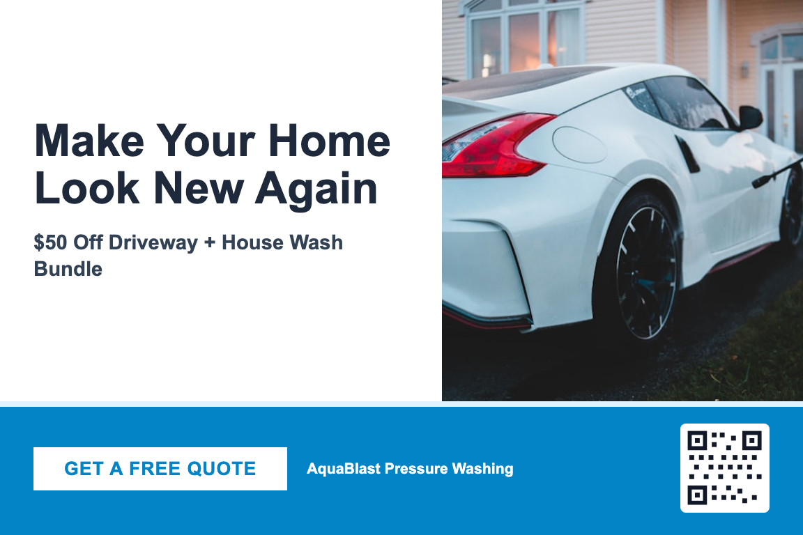 Bold pressure washing postcard design &mdash; Seasonal Acquisition