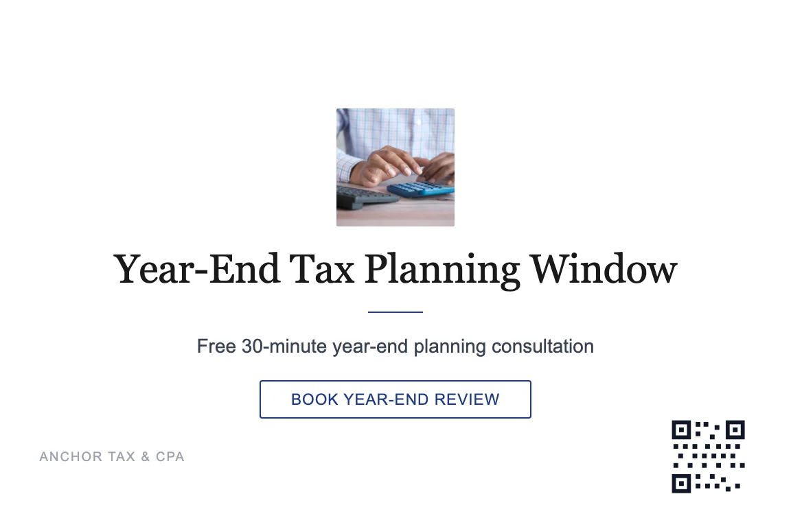 Minimal tax pros & cpas postcard design