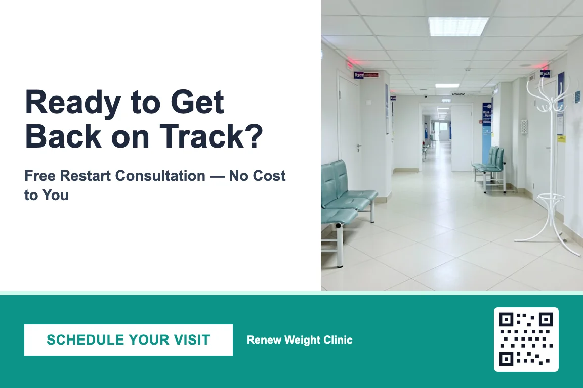 Bold weight-loss clinics postcard design: Lapsed Patient Win-Back