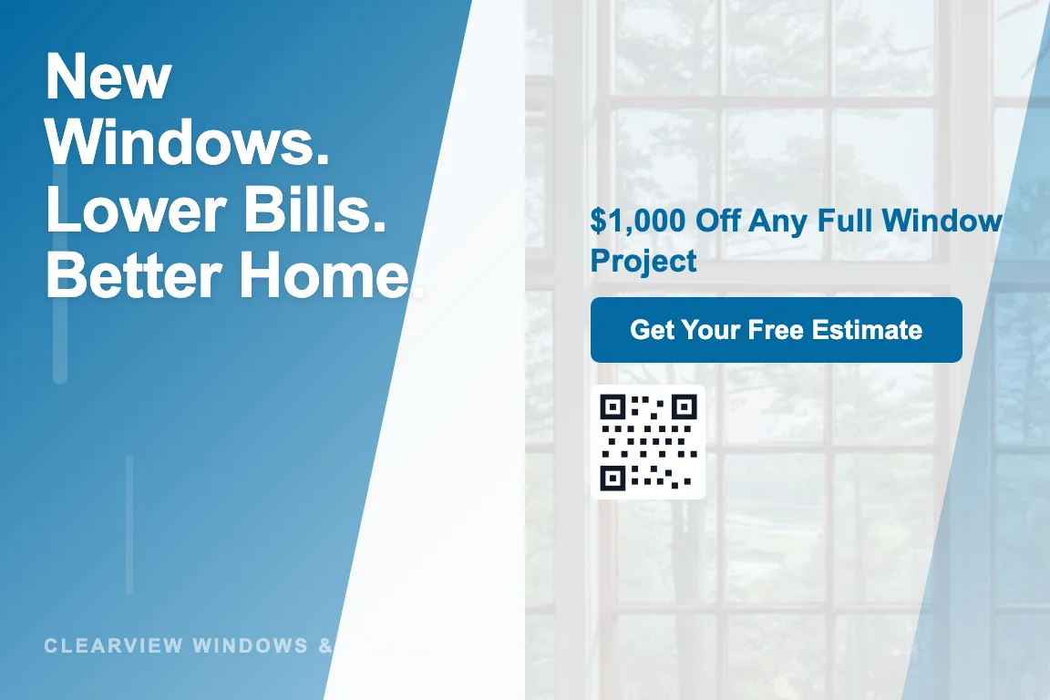 Window & Door Replacement postcard campaign example